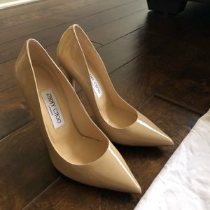 Anouk Patent Leather Pump, Nude